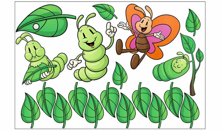 Sensory Stickers - The Caterpillar Lifecycle