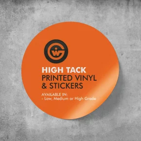 High Tack Printed Vinyl & Stickers